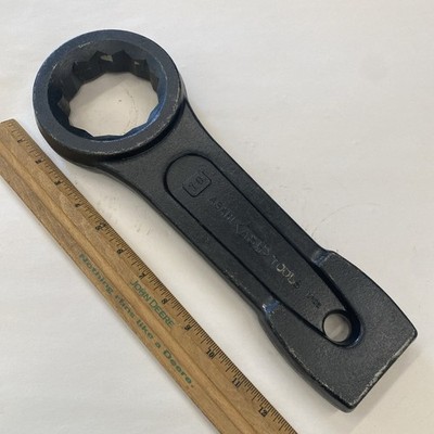 ASAHI TOOLS DR36 Box End 70MM Straight Striking Wrench, Chrome-Vanadium, SH6980
