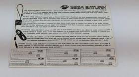 SEGA SATURN CONSOLE NOTICE EUR 🌟