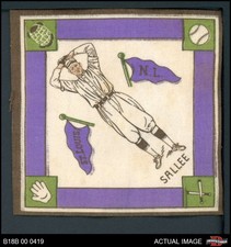 1914 B18 Blankets Slim Sallee  Purple Base Paths Cardinals VARIATION 5 - EX