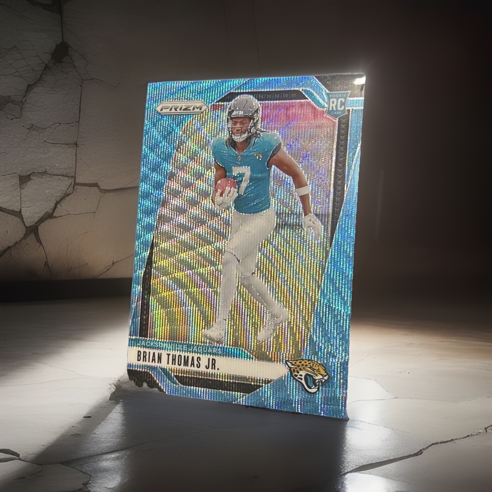 2024 Panini Prizm - Rookies Brian Thomas Jr. #314 Blue Wave Prizm /230 (RC)