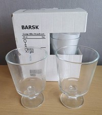 IKEA Barsk Wine Glasses X4 Ebba Strandmark 21cl Dessert Ice Cream Drinking