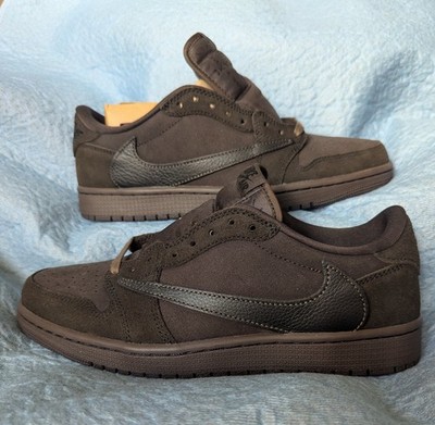 Nike Air Jordan 1 Low Travis Scott Velvet Brown  Größe EU 42,5 / US 9