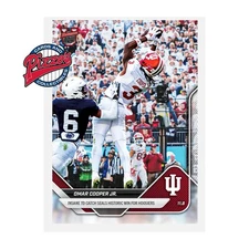 Omar Cooper Jr. Indiana - 2025-26 Bowman U NOW Football Card 43 Presale