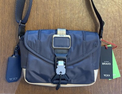 TUMI Alpha Bravo Compass Flap Crossbody Bag Midnight Navy