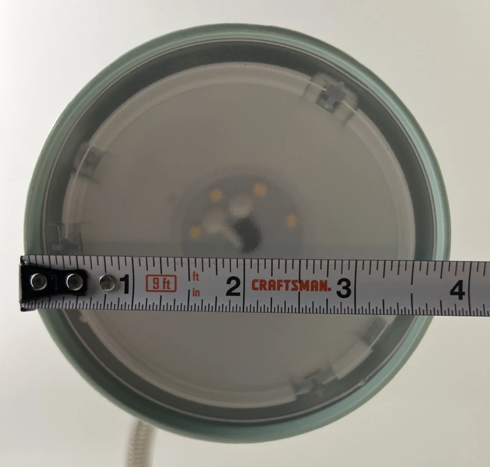 Intertek LED Desk Lamp Mint Green For Kids Room/Dorm/Shop/Studio - Image 4 of 4