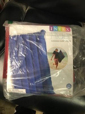 Intex Canvas Surf Rider Pool Beach Float Red & Blue #59194 45'' X 29'' open new