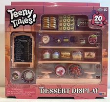 Teeny Tinies Dessert Display Box 20pc Mini Food Playset Dollhouse