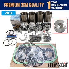2kd 2kd-ftv Overhaul Rebuild Kit For Toyota Engine Piston Ring Gasket Bearing