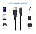 Black USB Micro B to USB Type A Cable (12 Inches) — photo 6
