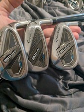 Right Taylormade sim2 max os iron set.Wedge.pitching,approach,sand.regular...