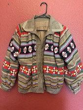 Vintage Seminole Indian Patchwork Jacket Hand Made Native...