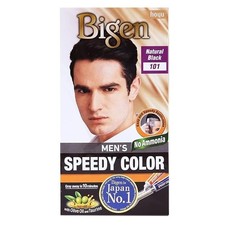 Bigen Men's Speedy Color, Hair Color, 80g - Natural Black 101 Pack of 1 