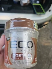 ECO STYLE Coconut Oil Styling Gel, Max Hold, 16floz(473ml). Exp: 11/2027