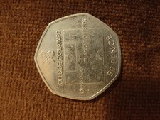 2011 Olympic 50p Football Coin With Rare Offside Rule Circulated