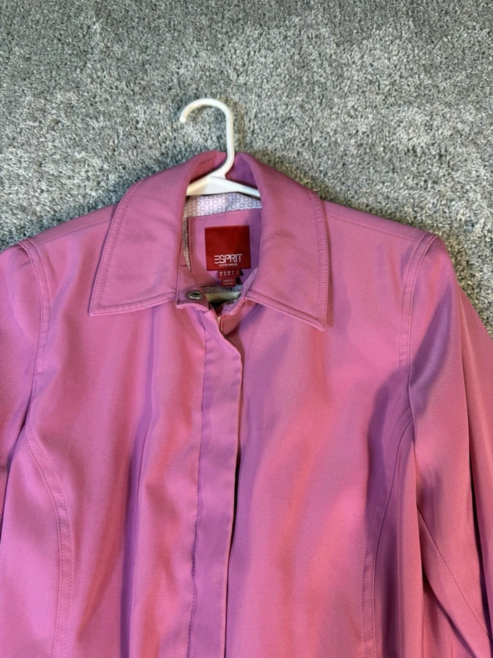 Chaqueta de mujer vintage Espirit rosa forrada - talla M nailon Foto 4 de 4