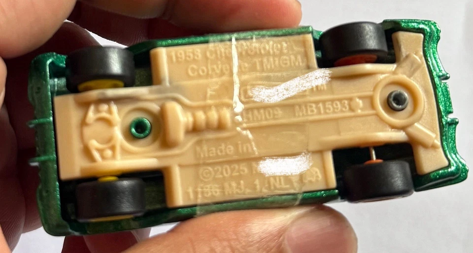 Match box 2025 Prototype Barbie Skin 1958 Chevrolet Corvette-RR Blueskin Unsp - Image 4 of 4