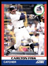 Carlton Fisk 1991 Score 100 Superstars #41 White Sox MLB READ FREE SHIPPING