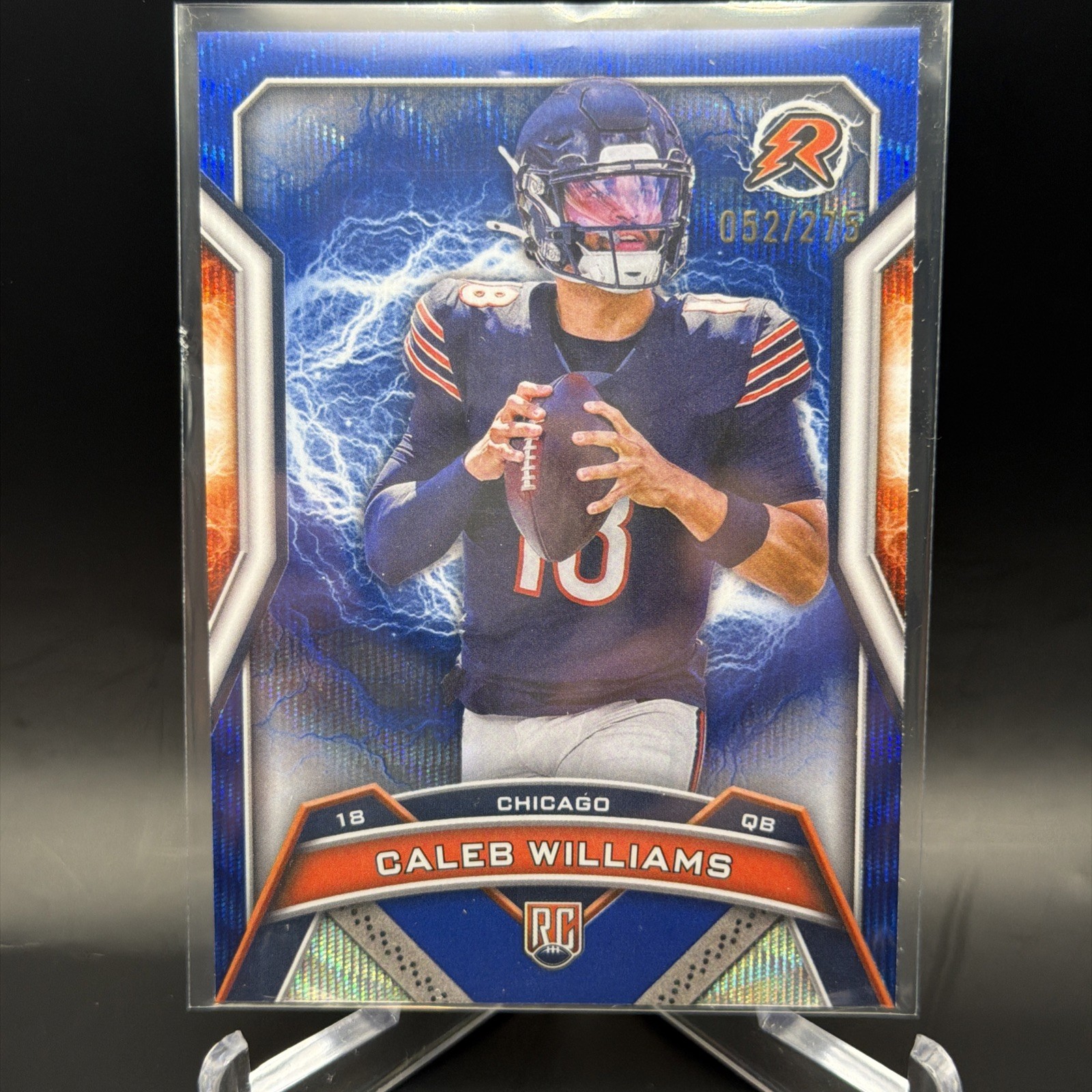 2024 Topps Resurgence #117 Caleb Williams Navy Surge /275 RC Chicago Bears