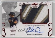 2016 Leaf Trinity Red Spectrum /25 Hudson Potts #PA-HP1 Patch Auto 1n1p