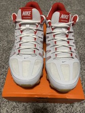 Nike Reax 8 TR Mesh Mens Size 11 Shoes White Grey 621716-103 Training Sneakers
