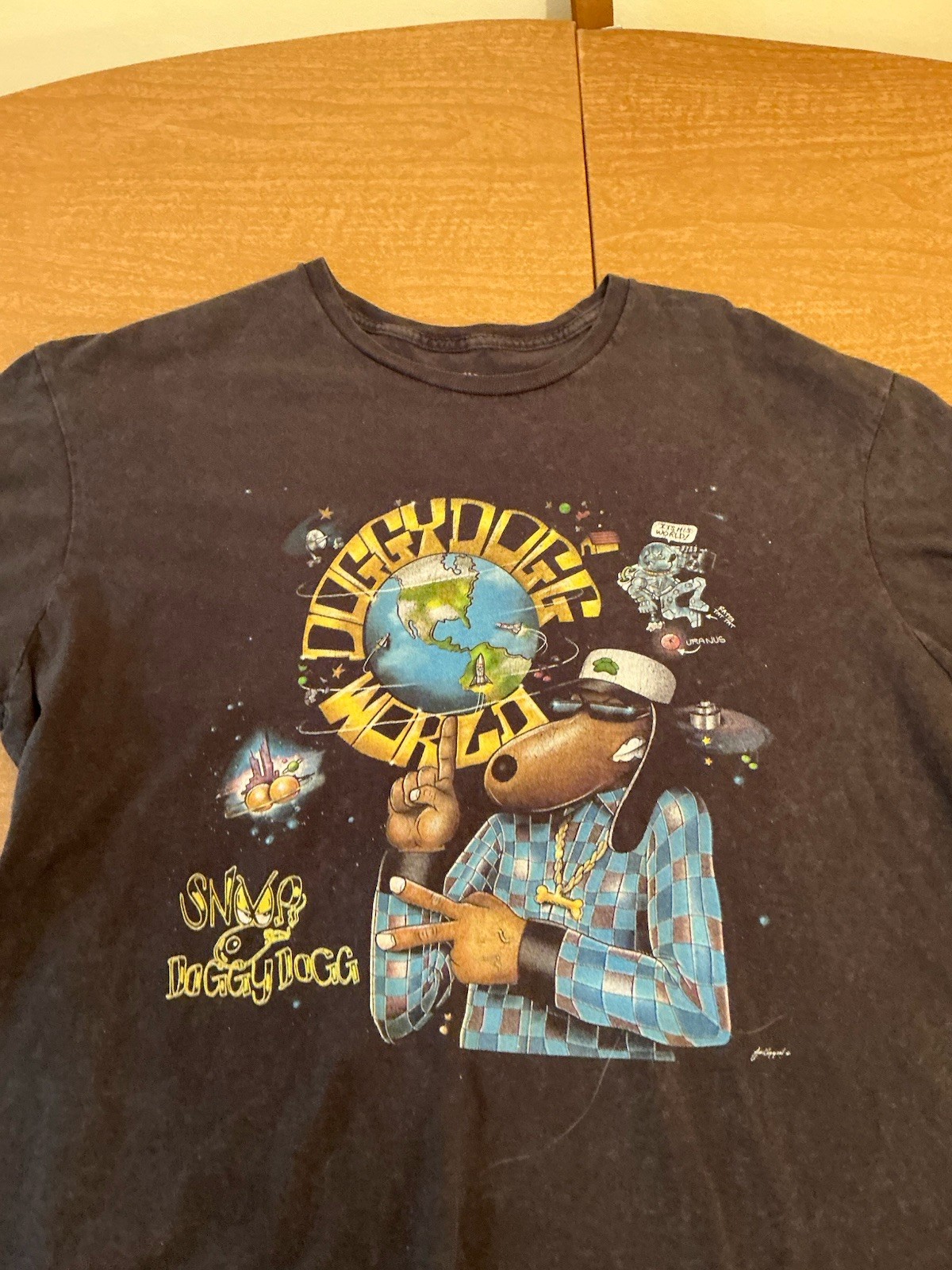 Snoop Dog World Death Row Records T-Shirt Men’s Large Black Hip Hop Rap Tee image 5