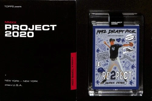 2020 TOPPS PROJECT 2020 #251 DEREK JETER - NEW YORK YANKEES - SOPHIA CHANG