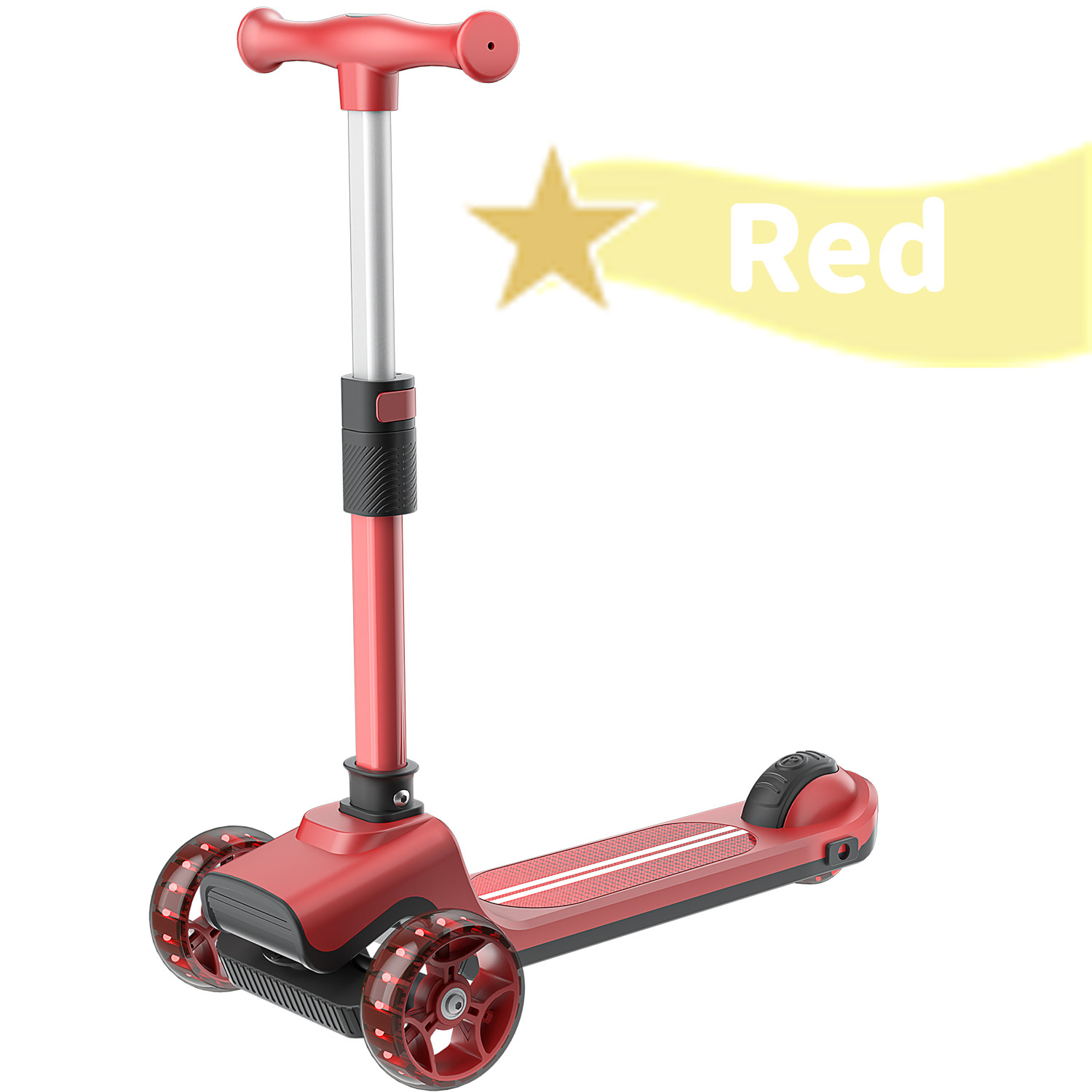 Kick Kids Scooter for 3-14 Year 4 Adjustable Height three Wheel Toddler Gift USA