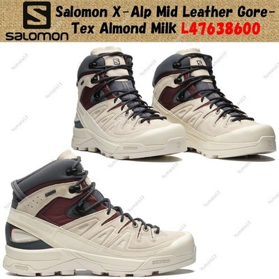 lalapyon Salomon X-Alp Mid Leather Gore-Tex Almond Milk L47638600 Men's