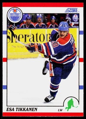 Esa Tikkanen, 1990-91 Score American, #13, Edmonton Oilers,