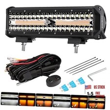 12" 300W LED Light Bar with Wiring Harness Kit 300W 12-inch LED light bar