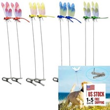 8PCS 3D Dragonfly Clips, Fake Dragonflies Decoration, Creative Hat Clip,