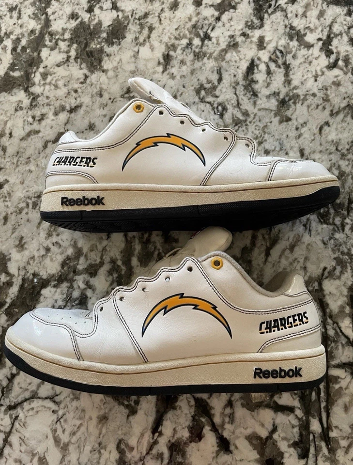 Carregadores San Diego Reebok - Raro? Tênis Masculino NFL RBK Tamanho 8.5 MELHOR OFERTA - Imagem 2 de 4