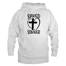 Saved Sinner Christian Religious God Bible Church Hoodie
