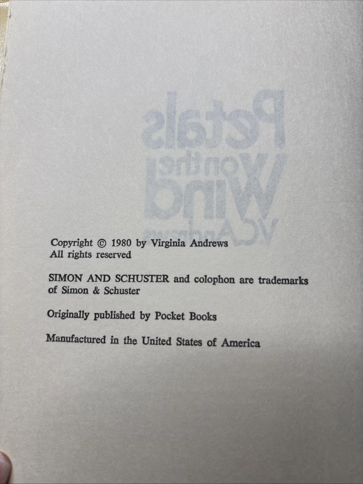 If There Be Thorns Dust Jacket w/ Petals on the Wind Book – V.C. Andrews Mixed C - Image 2 of 4