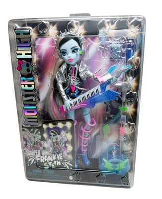 Monster High Amped Up Frankie Stein Doll NRFB Rockstar Accessories 2024