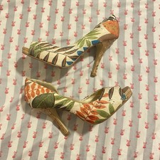 Women s High Heel Pumps Tropical Y2K Deadstock Vintage