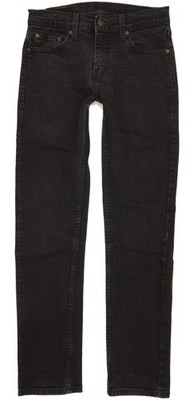 Levi's 505  Herren Schwarz Straight Regular Stretch Jeans W29 L32 (102197)