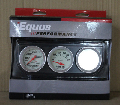 EQUUS 8200 WATER TEMPATURE , VOLT, OIL PRESSURE CONSOLE GAUGE SET