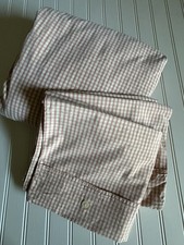 Nautica Pink Sands Gingham Fitted Sheet Pillowcases Cotton Preppy Queen