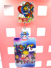 Rainbow Brite Retractable Badge Reel w/ Badge Card ID Holder Alligator Clip Case