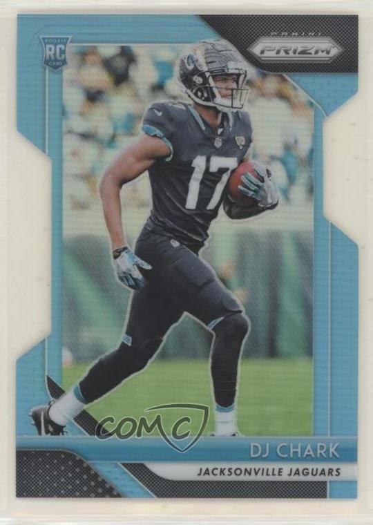 2018 Panini Prizm Rookie Light Blue Prizm 114/199 DJ Chark Jr #223 4f5
