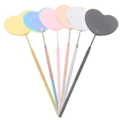 Lash Mirror Detachable Stainless Steel Eyelash Mirror Eyelash Extension Supplies - Image 1 of 4