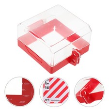 1 Set Durable Plastic Switch Button Cover for Home Use Safety Lock Protector