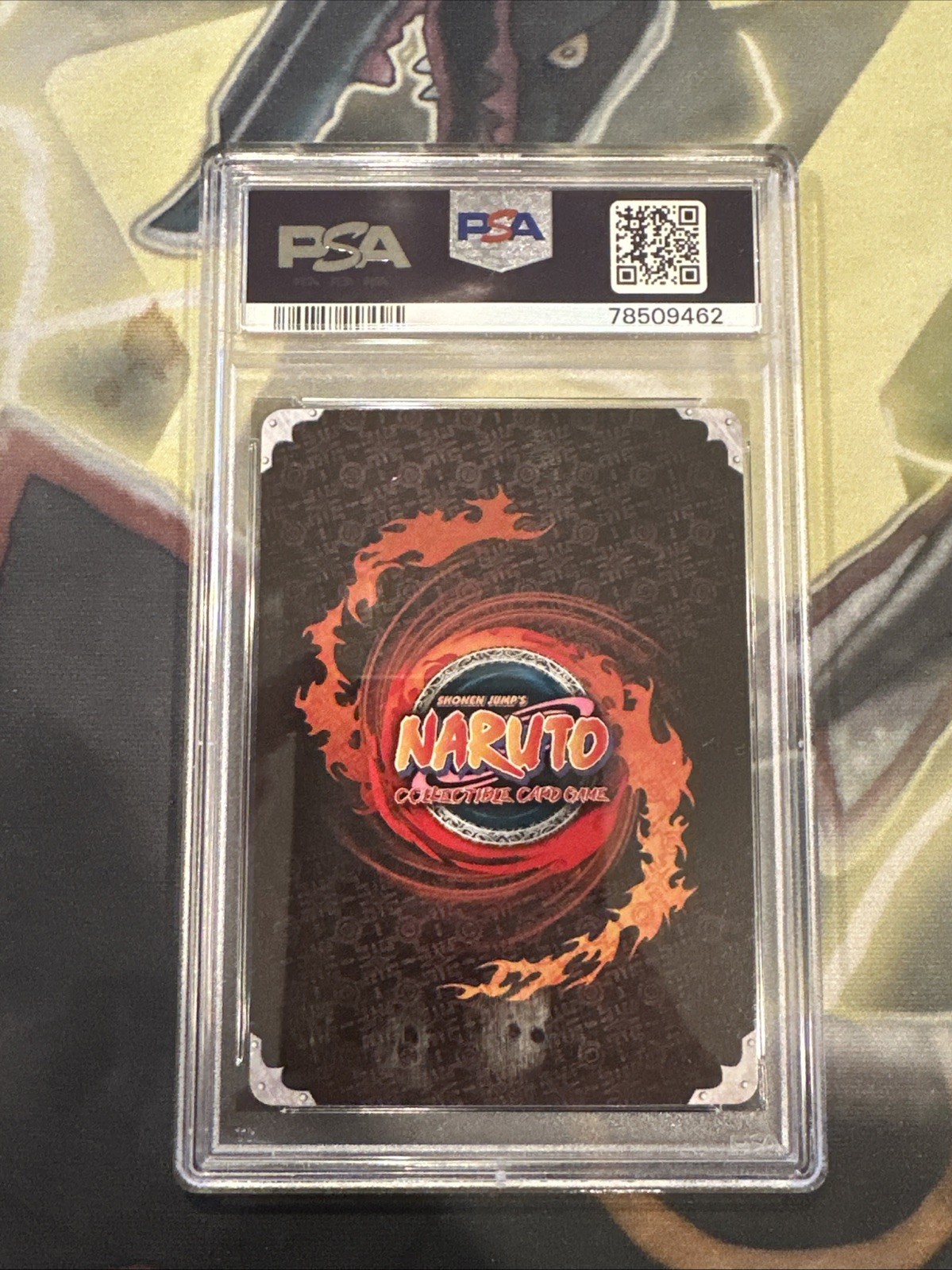 2011 NARUTO CCG ULTIMATE BATTLE TINS #PR074 SASUKE UCHIHA PSA 10 view 2