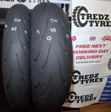 Michelin Power 6 190/55/17 &120/70/17 Motorcycle Tyres Partworn T30
