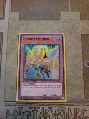 YUGIOH GOLDEN LADYBUG SBTK-EN022 SUPER 1ST ED NM SPEED DUEL 