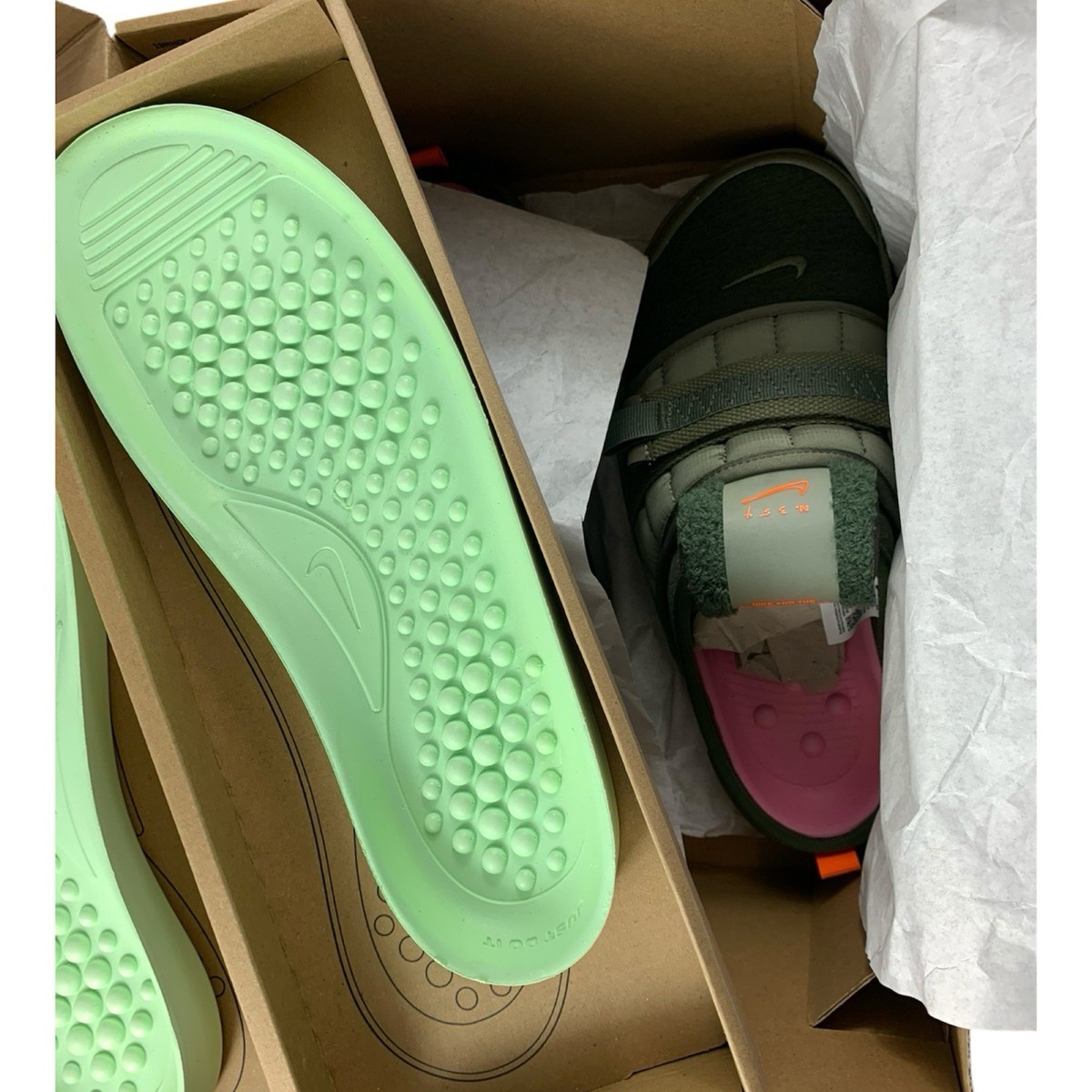 Nike Offline Mule Slides Army Olive Green CT2951-300 Men display picture 1