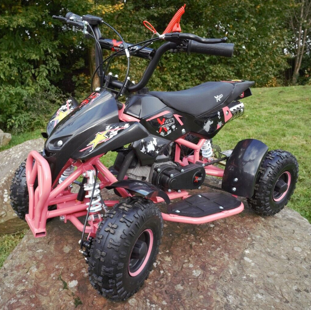 50cc Petrol Kids Mini Quad Bike PINK Quad ATV Off Road 2 Stroke