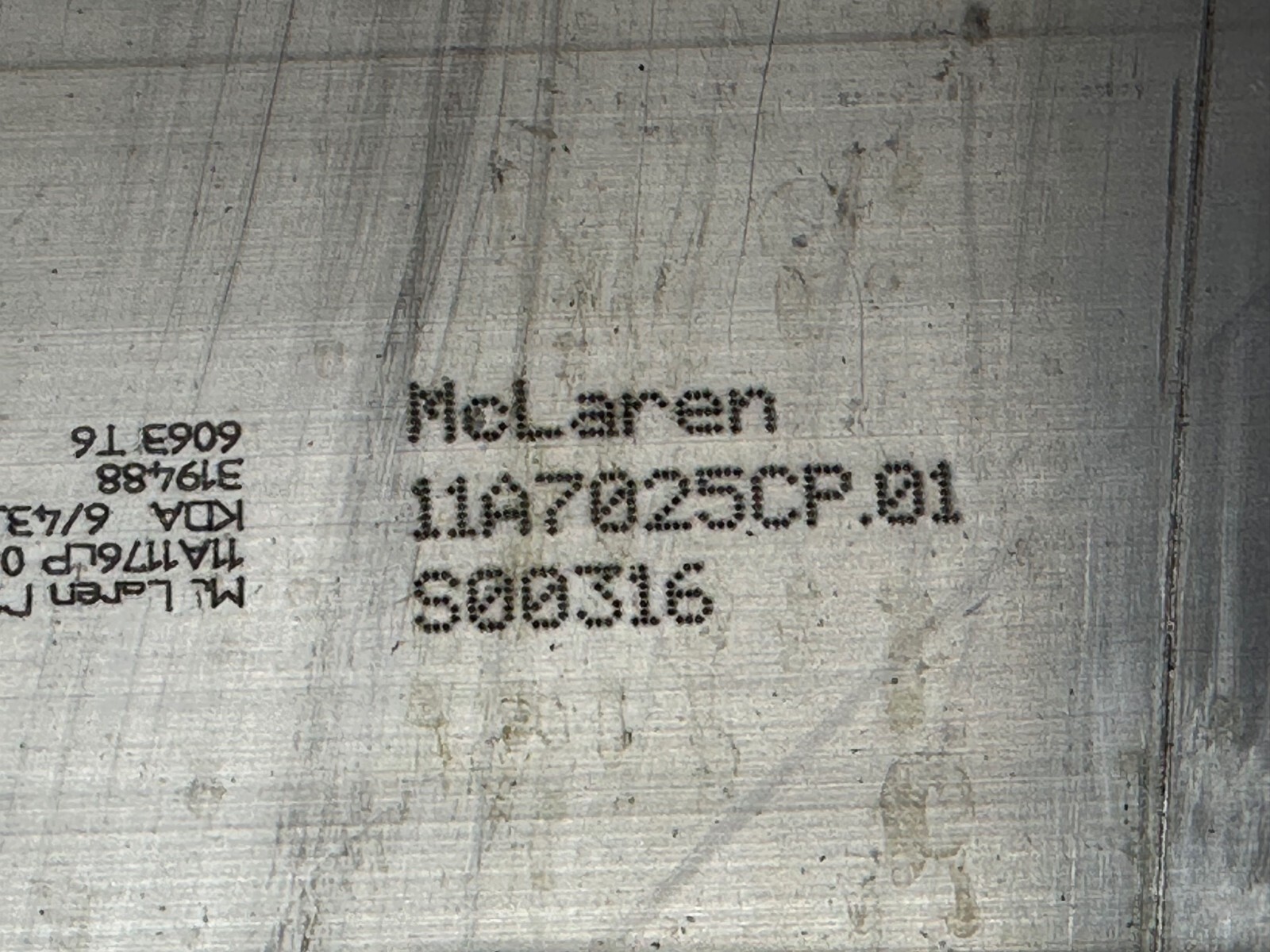 McLaren 650S Rear Lower Engine Subframe Crossmember Support 2015 2016 Oem