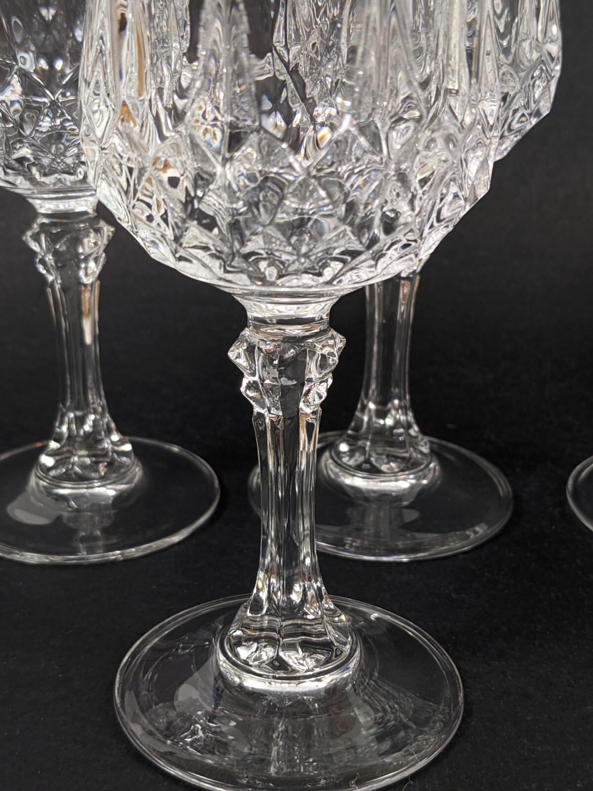 Cristal D'Arques Durand Crystal Cordial Wine Glasses Stemware Set of 6